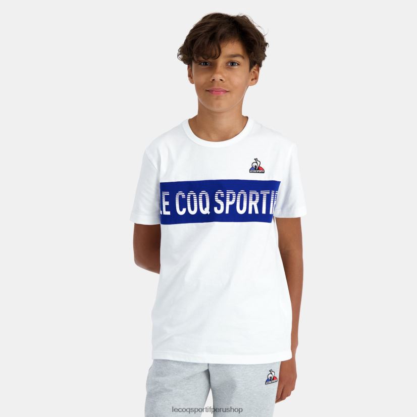 ropa niños Le Coq Sportif camiseta blanca VR62VR646 - Le Coq sportif zapatillas hombre
