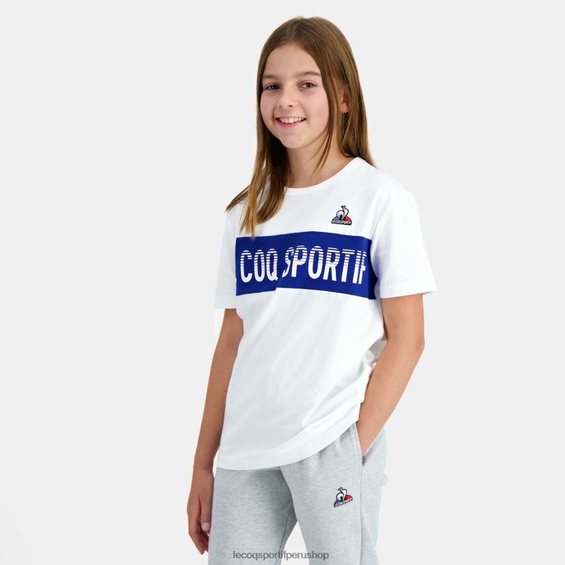 ropa niños Le Coq Sportif camiseta blanca VR62VR646 - Le Coq sportif zapatillas hombre