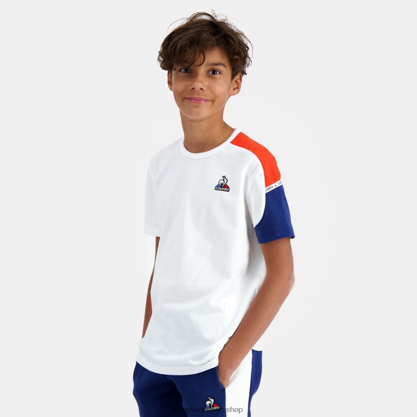 ropa niños Le Coq Sportif camiseta blanca VR62VR649 - Le Coq shoes sales