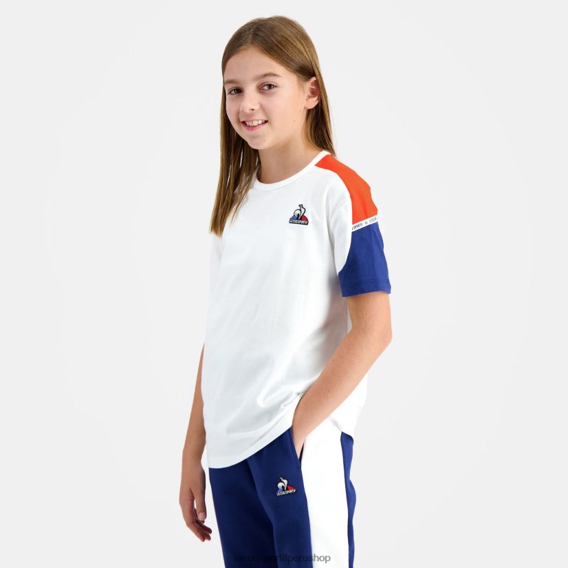 ropa niños Le Coq Sportif camiseta blanca VR62VR649 - Le Coq shoes sales