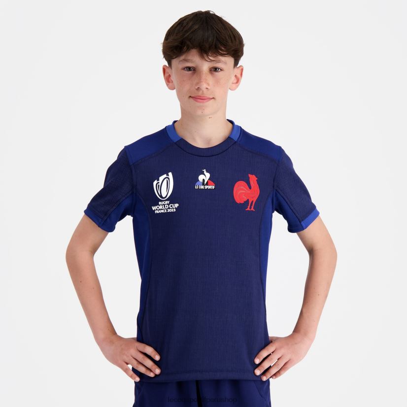 Le Coq sportif - ropa niños Le Coq Sportif réplica camiseta xv de france - copa del mundo de rugby 2023 azul VR62VR694