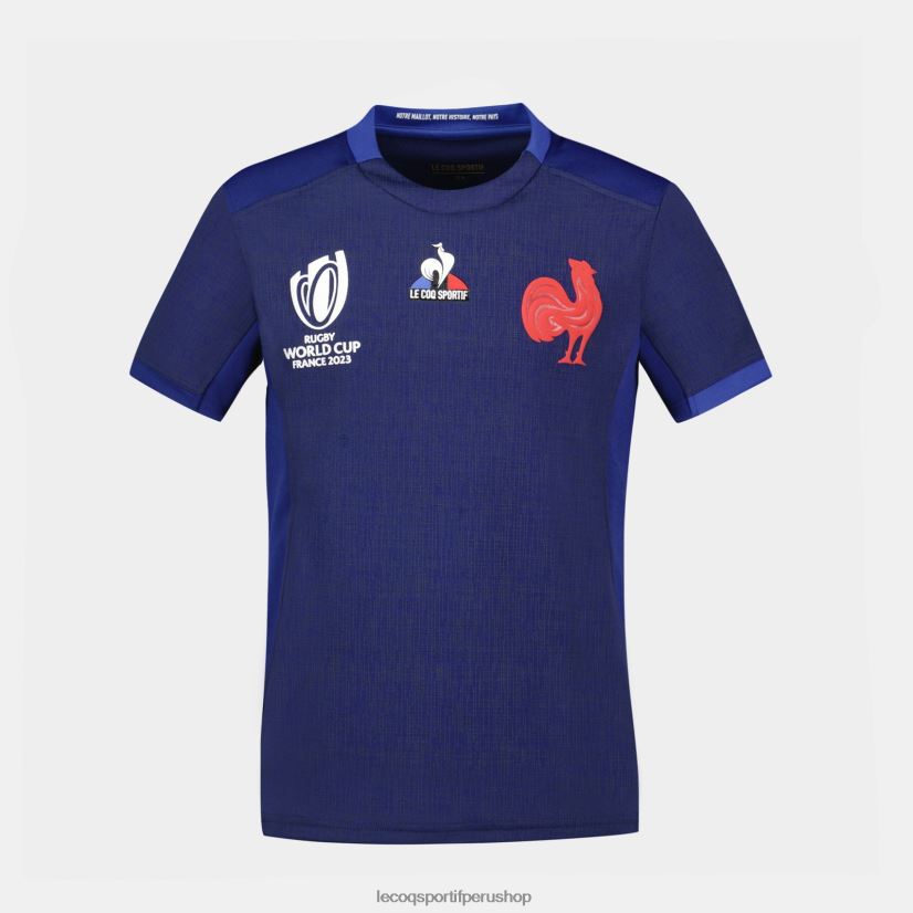 Le Coq sportif - ropa niños Le Coq Sportif réplica camiseta xv de france - copa del mundo de rugby 2023 azul VR62VR694