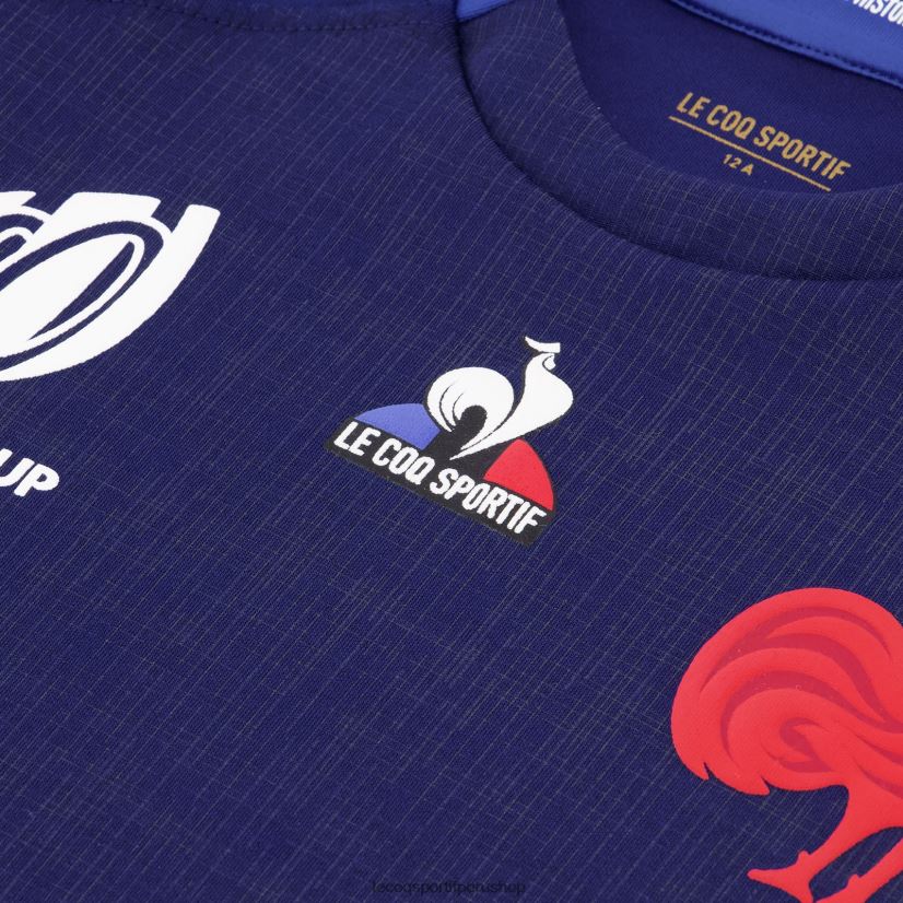 Le Coq sportif - ropa niños Le Coq Sportif réplica camiseta xv de france - copa del mundo de rugby 2023 azul VR62VR694