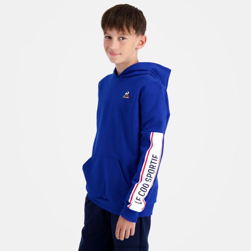 casacas Le Coq sportif - ropa niños Le Coq Sportif sudadera con capucha azul VR62VR653