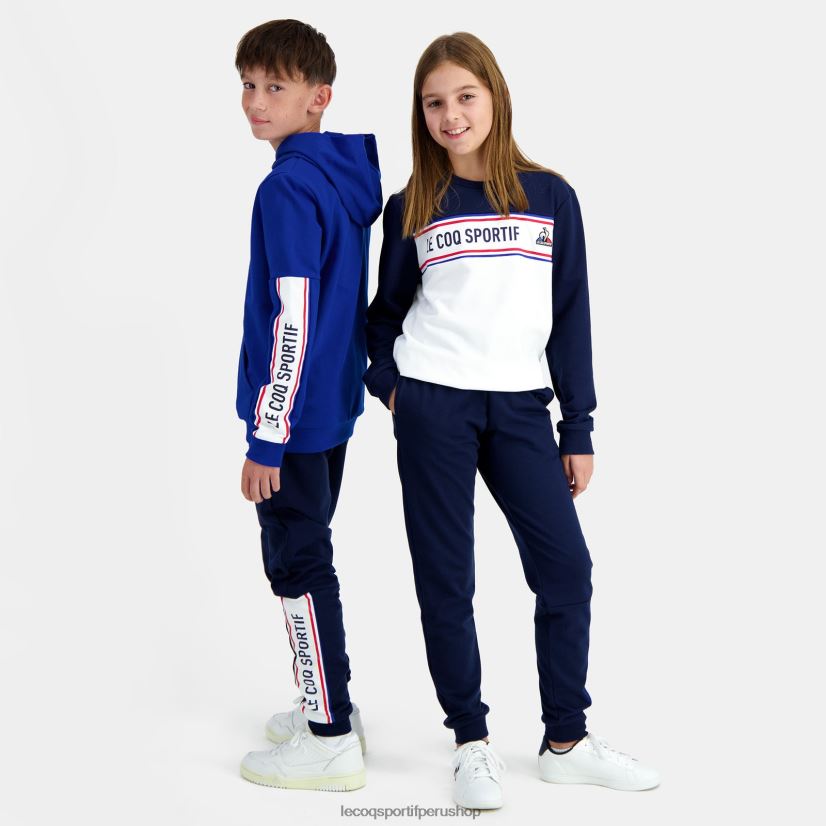 casacas Le Coq sportif - ropa niños Le Coq Sportif sudadera con capucha azul VR62VR653