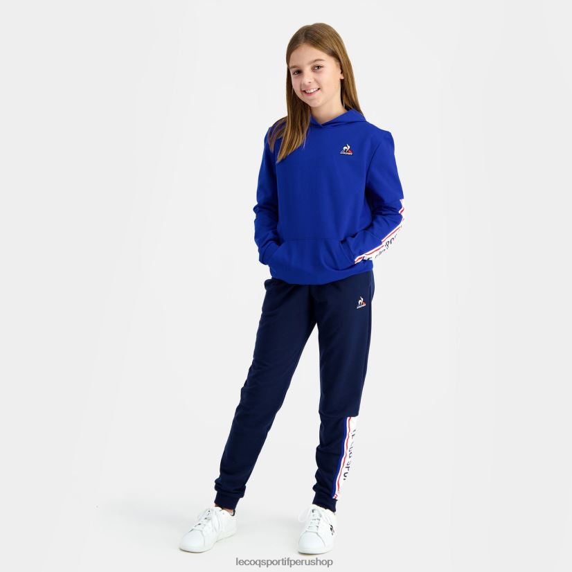 casacas Le Coq sportif - ropa niños Le Coq Sportif sudadera con capucha azul VR62VR653
