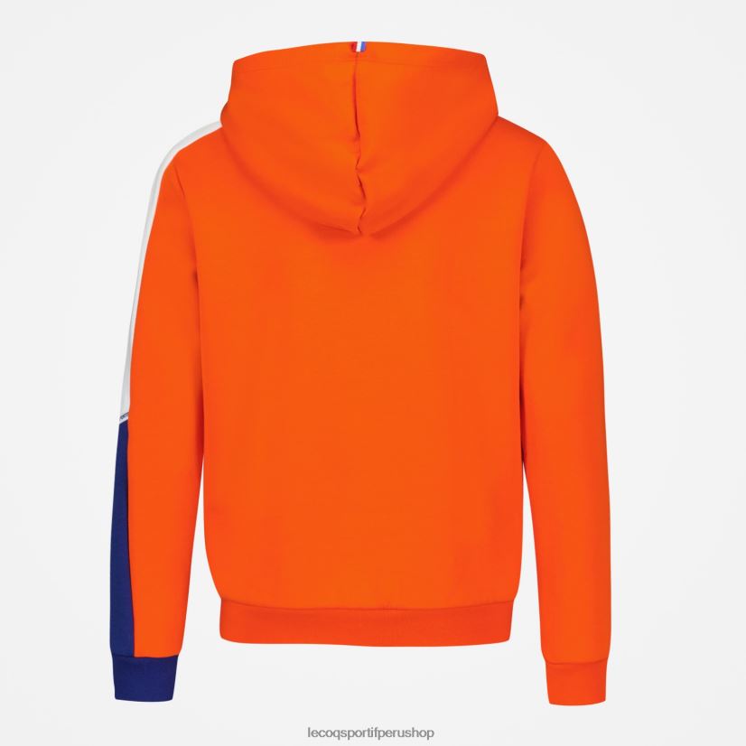 Le Coq sportif Peru - ropa niños Le Coq Sportif sudadera con capucha naranja VR62VR643