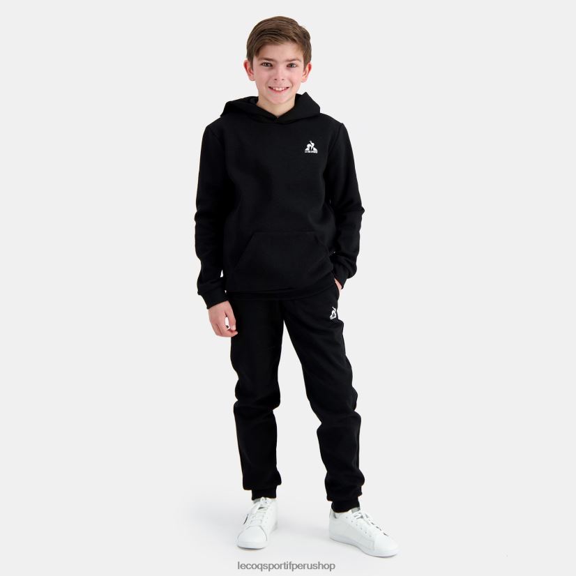 ropa niños Le Coq Sportif sudadera con capucha negra VR62VR399 - Le Coq sportif zapatillas hombre