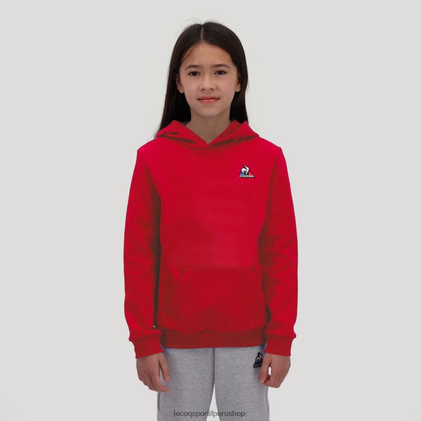 ropa niños Le Coq Sportif sudadera con capucha roja VR62VR668 - polos Le Coq sportif Peru