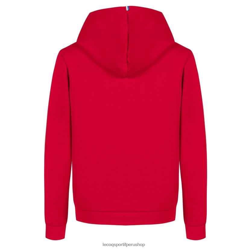 ropa niños Le Coq Sportif sudadera con capucha roja VR62VR668 - polos Le Coq sportif Peru