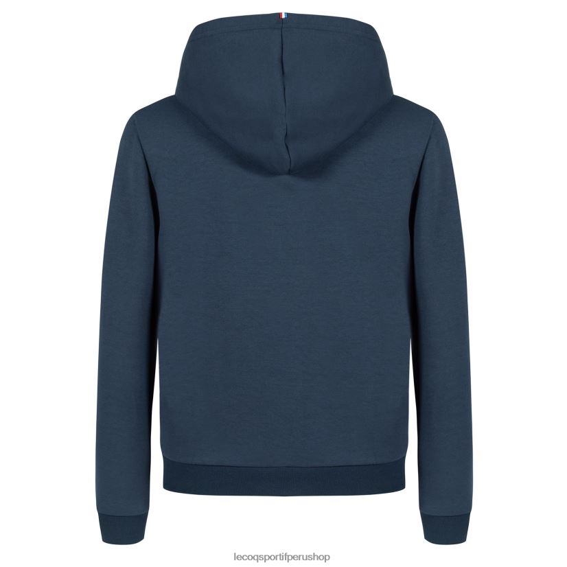 ropa niños Le Coq Sportif sudadera con capucha y cremallera azul VR62VR670 - Le Coq shoes sales