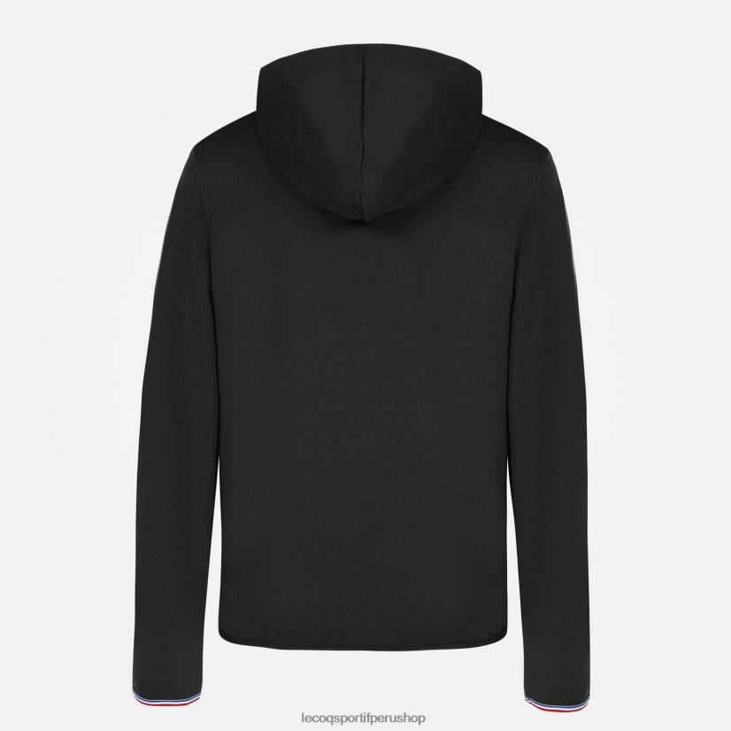 ropa niños Le Coq Sportif sudadera con capucha y cremallera negra VR62VR400 - Le Coq shoes sales